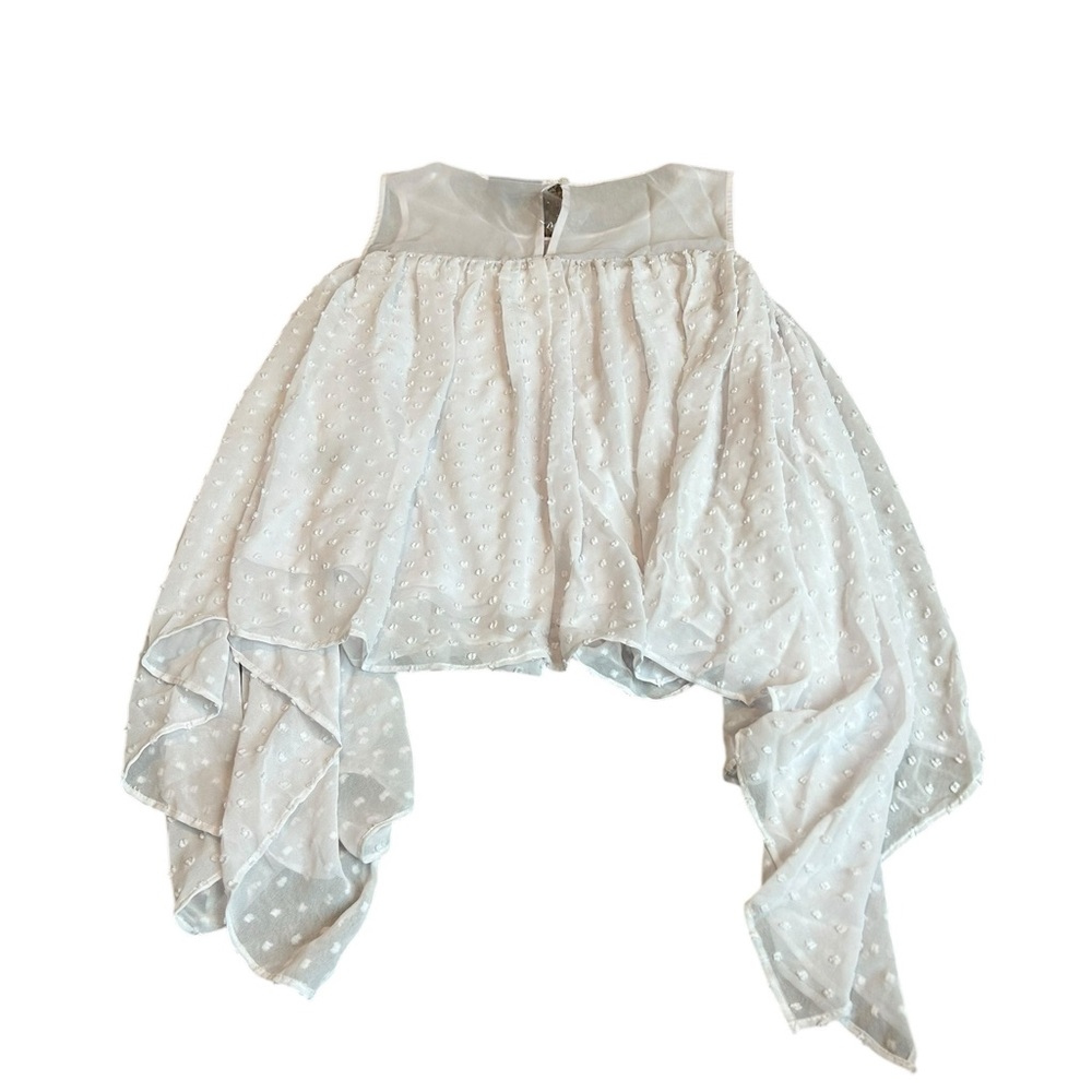 Bold Elements Drapey White Blouse - image 3